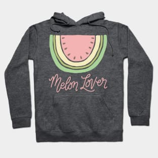 Watermelon Melon Lover Boho Minimal Watermelon Slice Art Hoodie